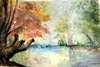il fiume in autunno